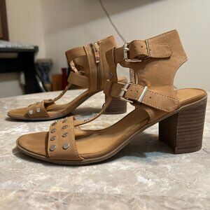 Franco Sarto Studded 2.5 inch sandals